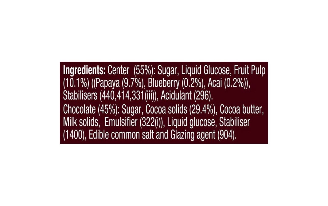 Hershey's Exotic Dark Blueberry & Acai Flavored Center Chocolate   Pack  100 grams